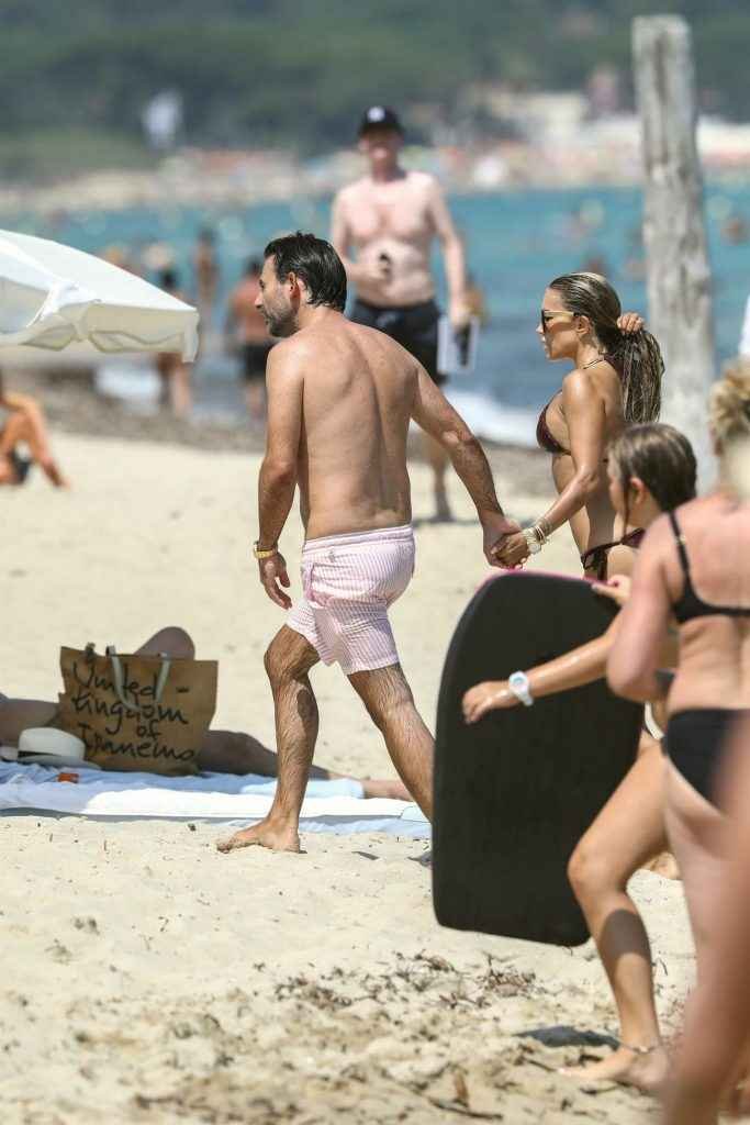 Sylvie Meis en bikini à Saint-Tropez