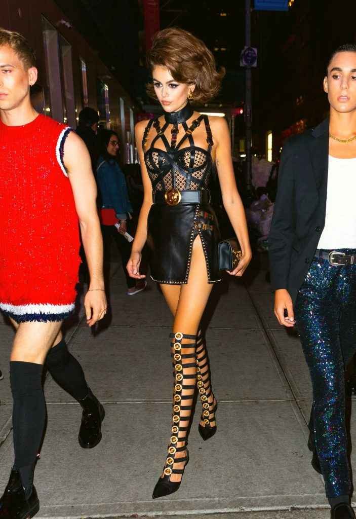 Kaia Gerber sexy à la fashion week de New-York