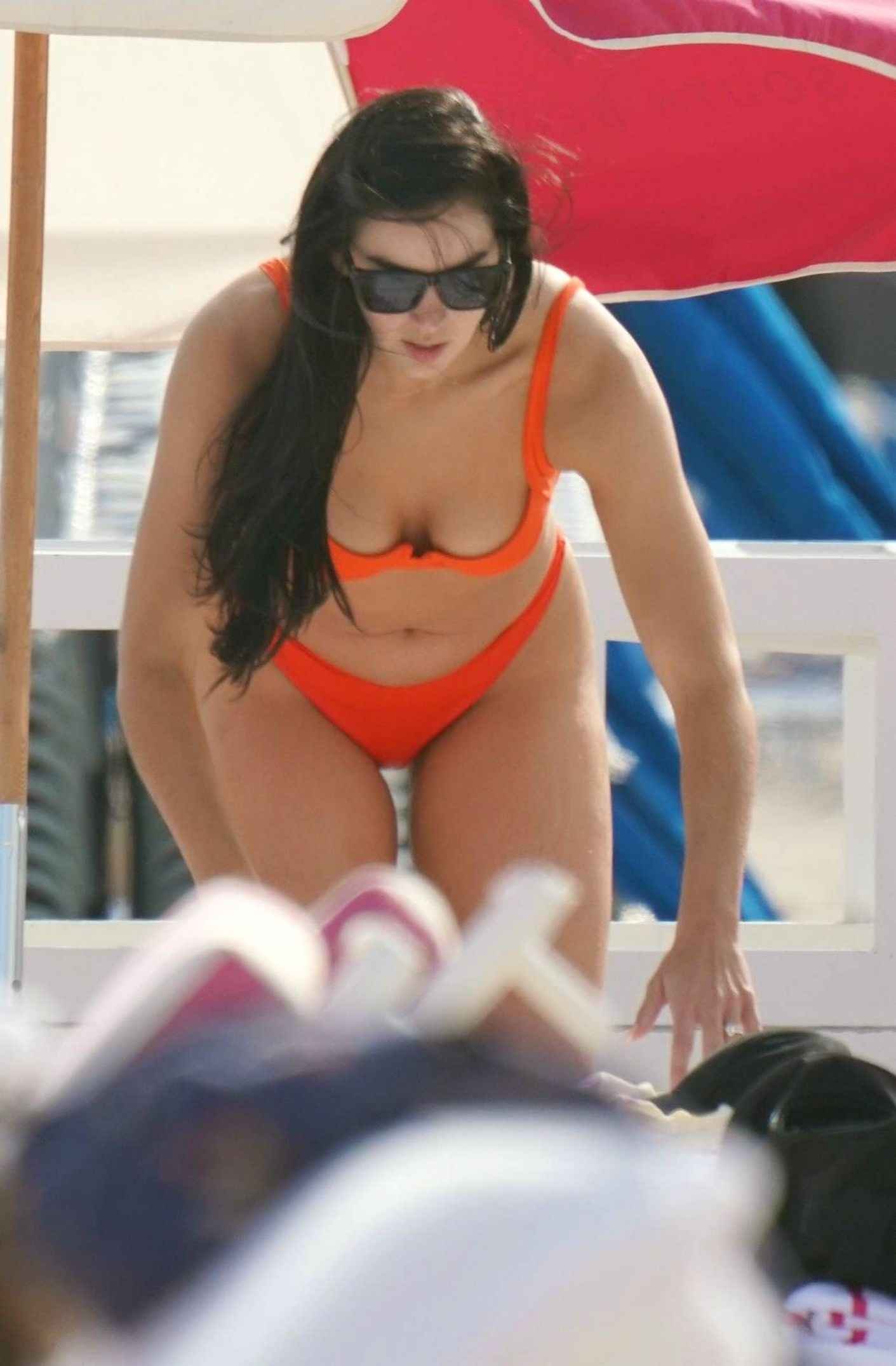 Claire Kittle en bikini à Miami