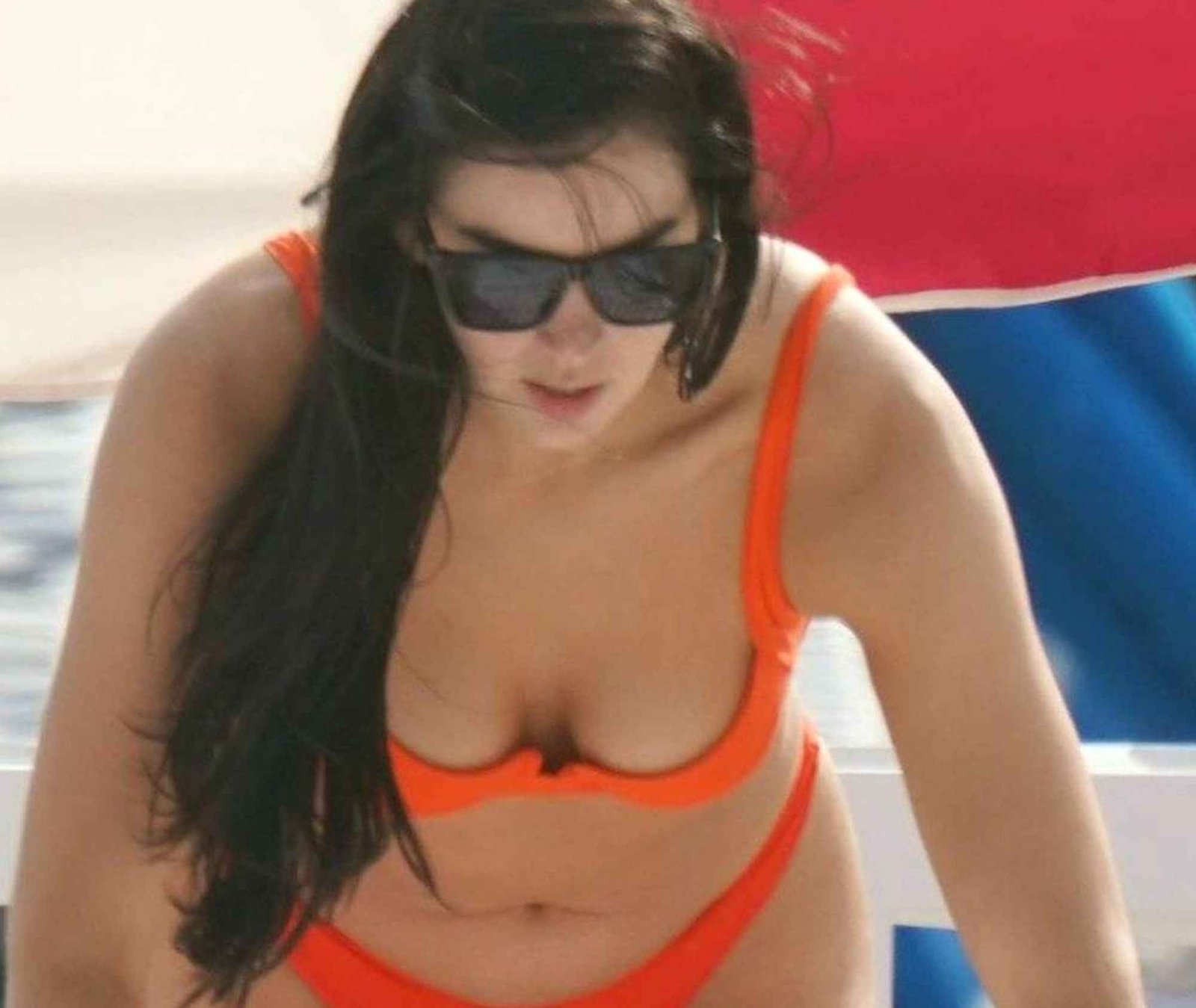 Claire Kittle en bikini à Miami