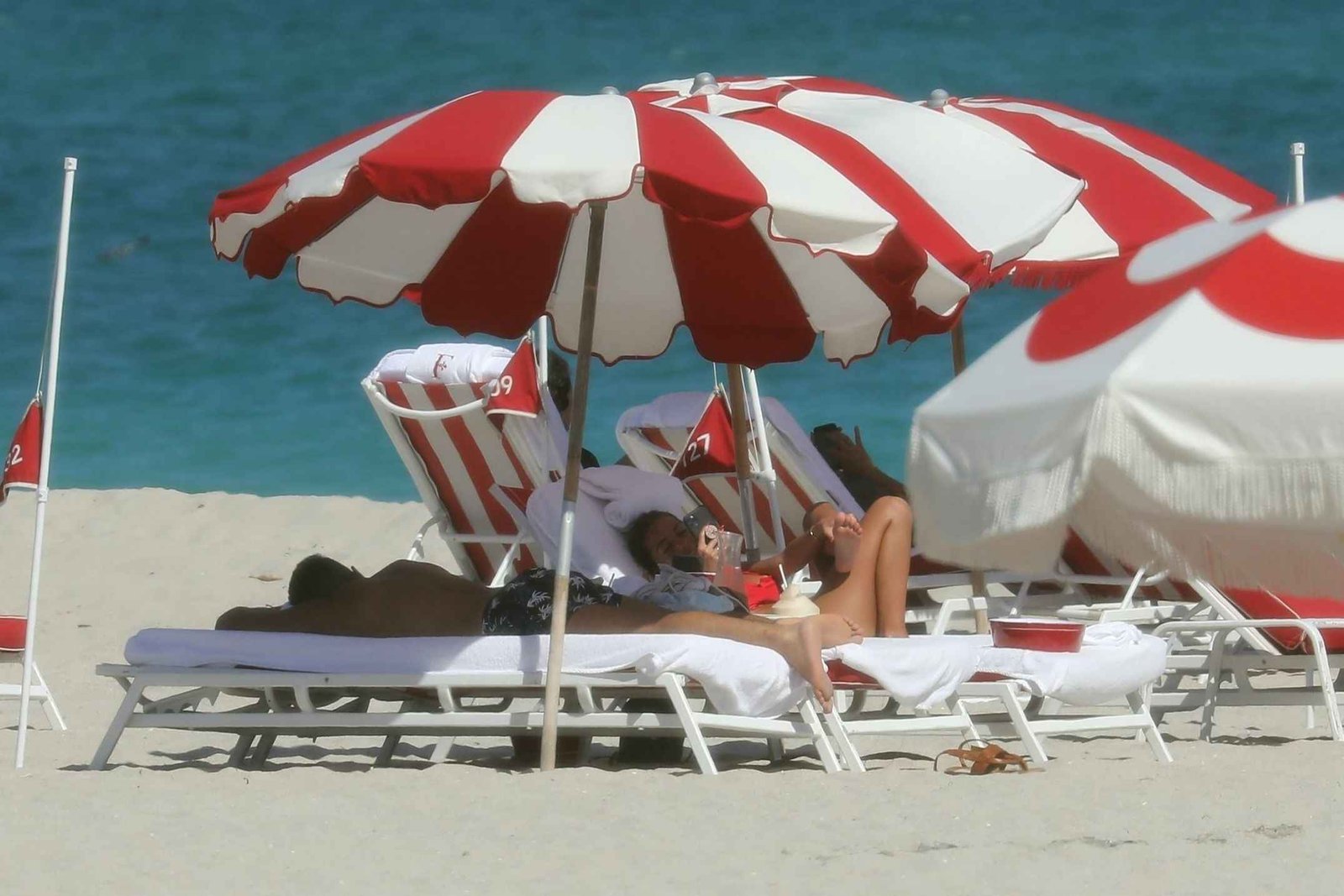 Maddy Burciaga en bikini à Miami Beach
