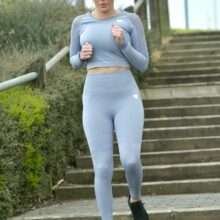 Rebecca Gormley fait son jogging en Leggings