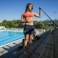 Simona Quadarella en bikini à la piscine Olympique