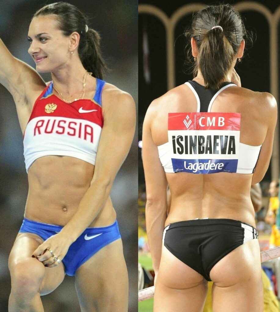 Yelena Isindayeva sexy au saut à la perche