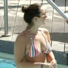 Sam Faiers en bikini en Espagne