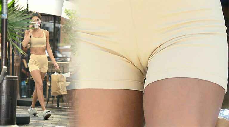 Chantel Jeffries dans un short super moulant à Los Angeles
