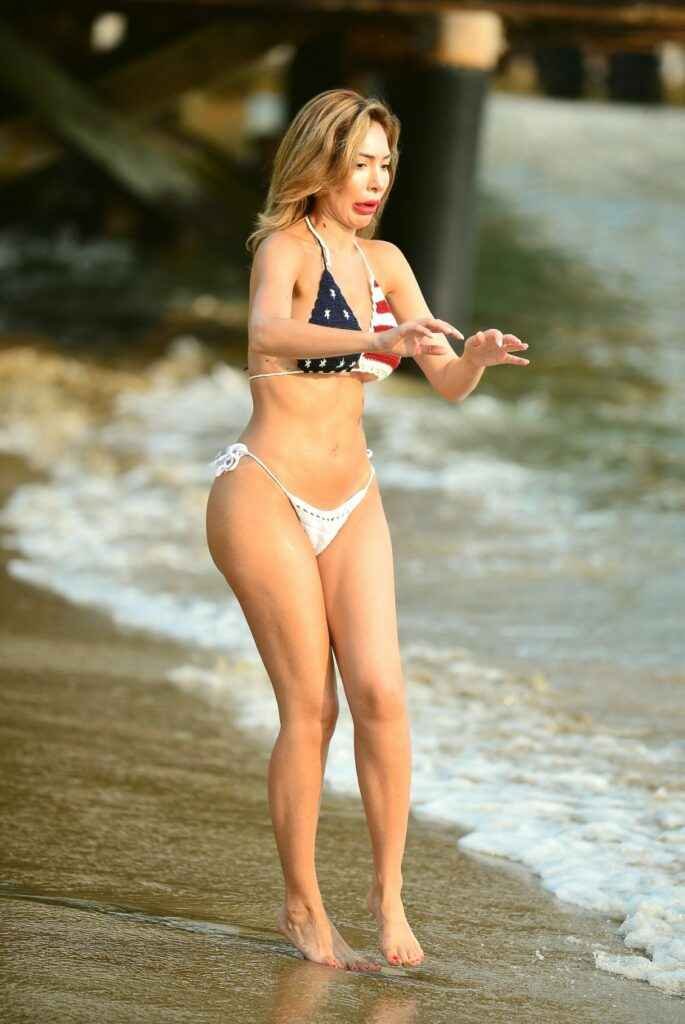 Farrah Abraham en bikini à Venice Beach