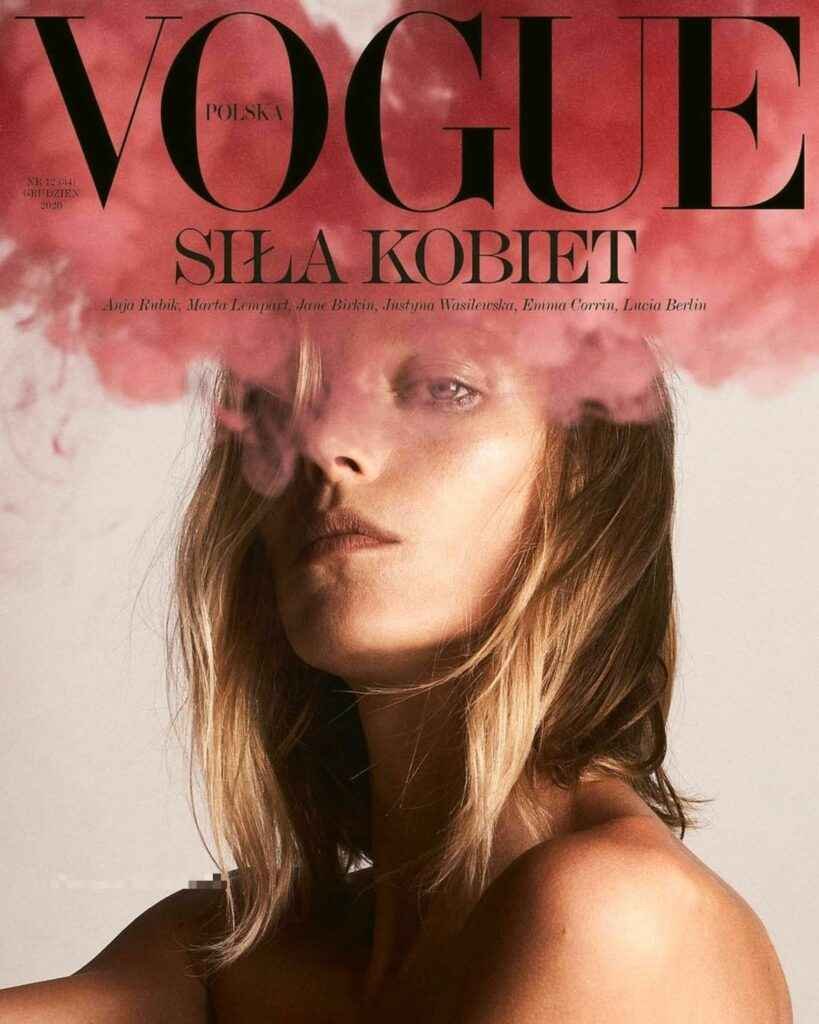Anja Rubik nue dans Vogue Pologne