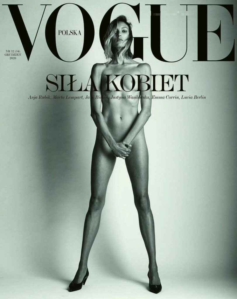 Anja Rubik nue dans Vogue Pologne