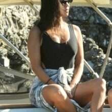 Kourtney Kardashian en maillot de bain à Portofino