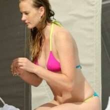 Anne Vyalitsyna en bikini à Miami