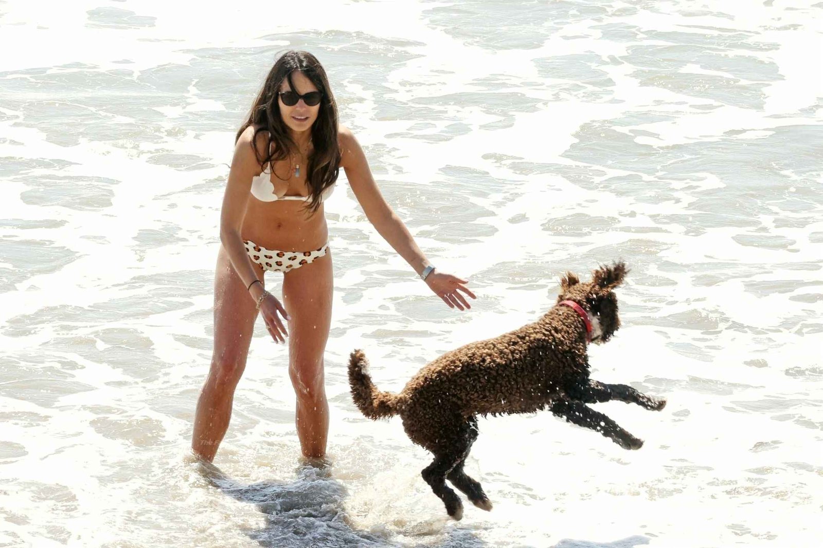 Jordana Brewster en bikini à Santa Monica
