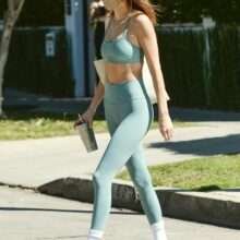 Kendall Jenner en Leggings super moulant