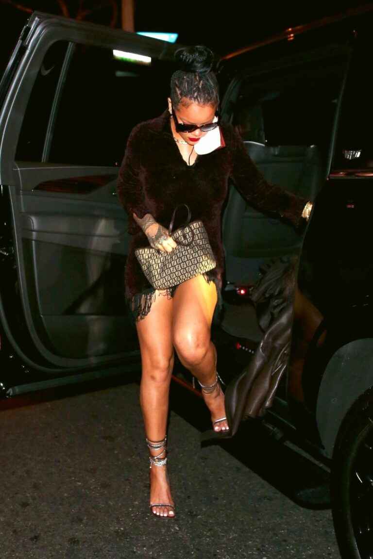 Rihanna en mini-jupe à Santa Monica
