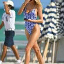 Kimberley Garner en maillot de bain à Miami Beach
