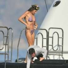 Heidi Klum en bikini en Italie