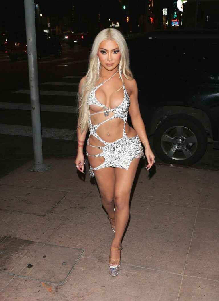 Nikita Dragun à moitié nue à Hollywood