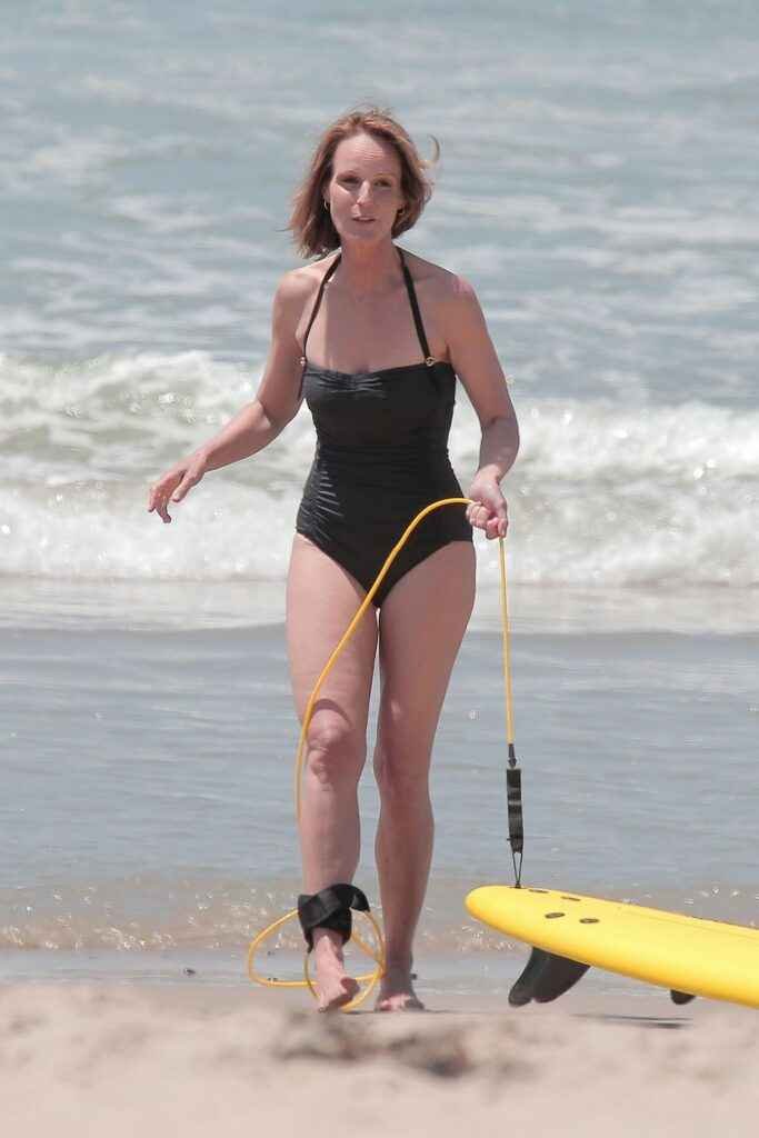 Helen Hunt à la plage