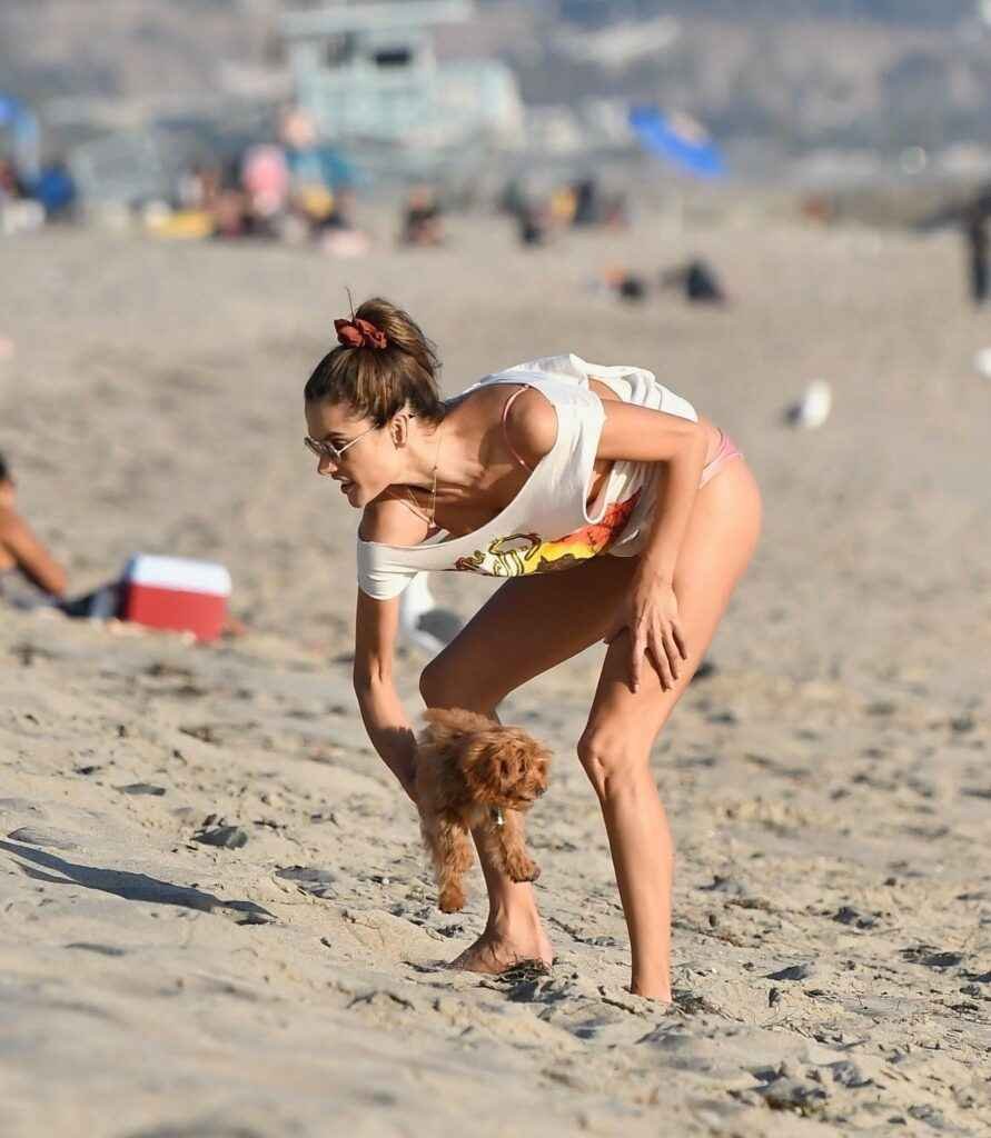 Alessandra Ambrosio sexy en bikini sur la plage !